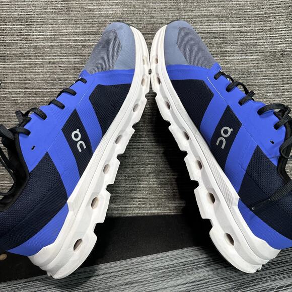 On Running Cloudrunner Shoes Mens Size 13 Blue Navy CloudTec 46.99016 Sneakers - Picture 15 of 16
